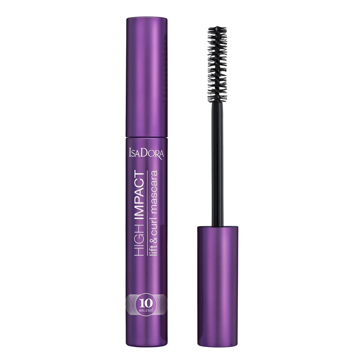 Isadora 10 sec high impact lift & curl mascara nadający objętość tusz do rzęs 30 black 9ml