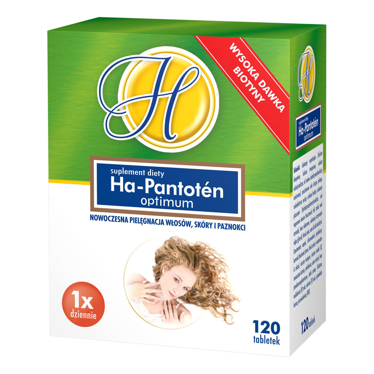 Ha-Pantoten Optimum Nowoczesna pielęgnacja włosów, skóry i paznokci 120 tabletek