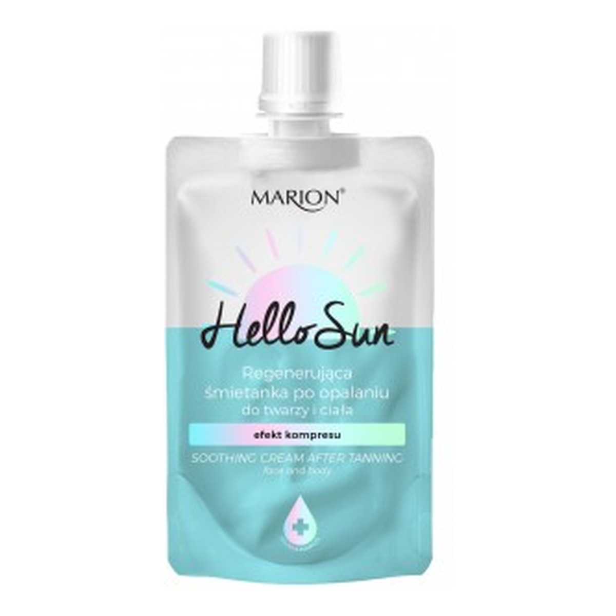 Marion Hello sun regenerująca śmietanka po opalaniu do twarzy i ciała z efektem kompresu 50ml