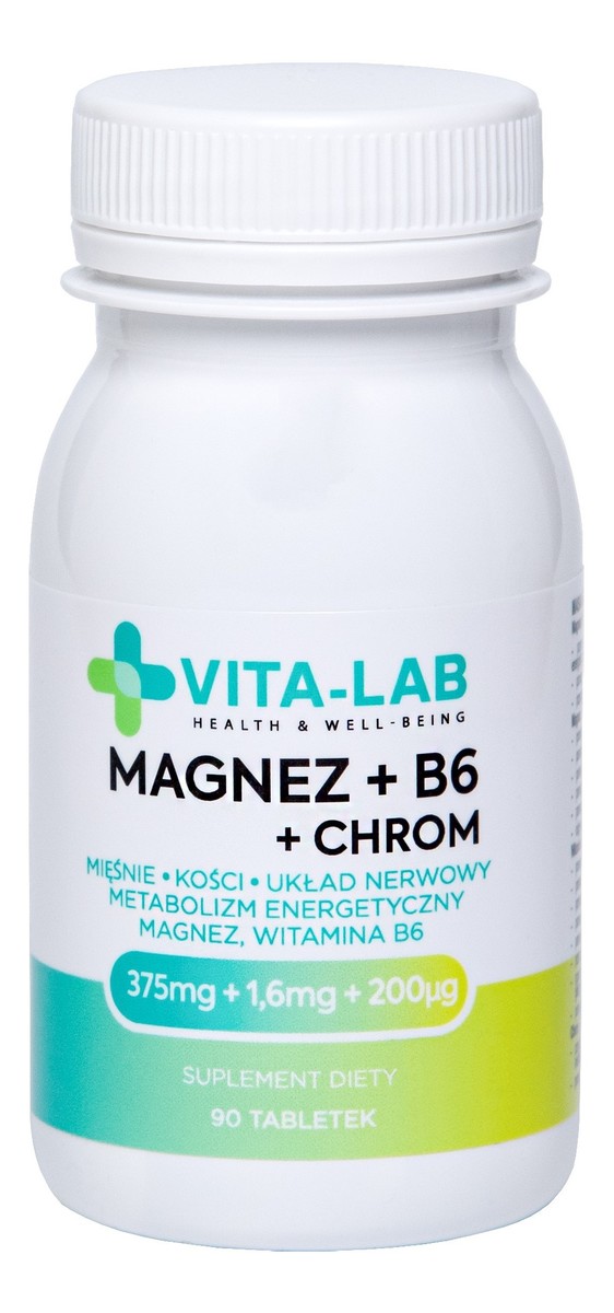 Suplement diety magnez + b6 + chrom, n90