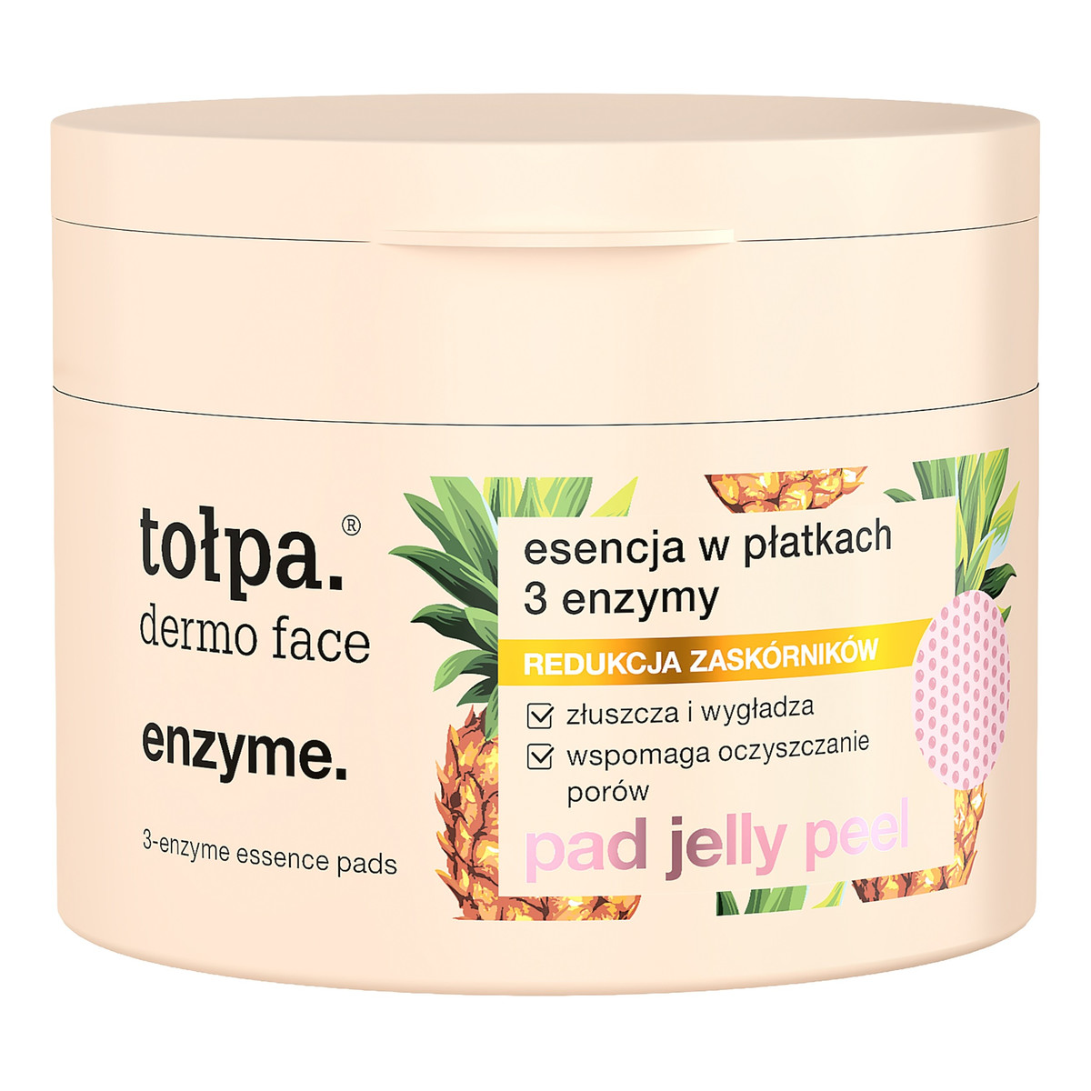 Tołpa dermo face enzyme esencja w płatkach 3 enzymy PAD jelly peel 50 szt.