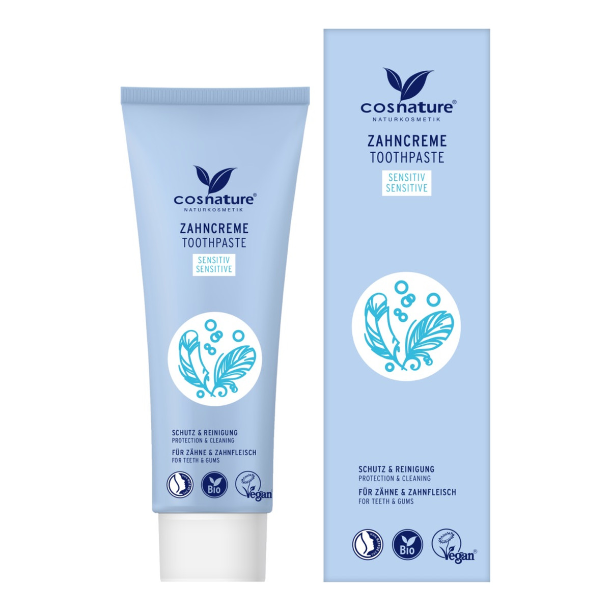 Cosnature Toothpaste pasta do wrażliwych zębów z fluorem rumianek/mięta 75ml