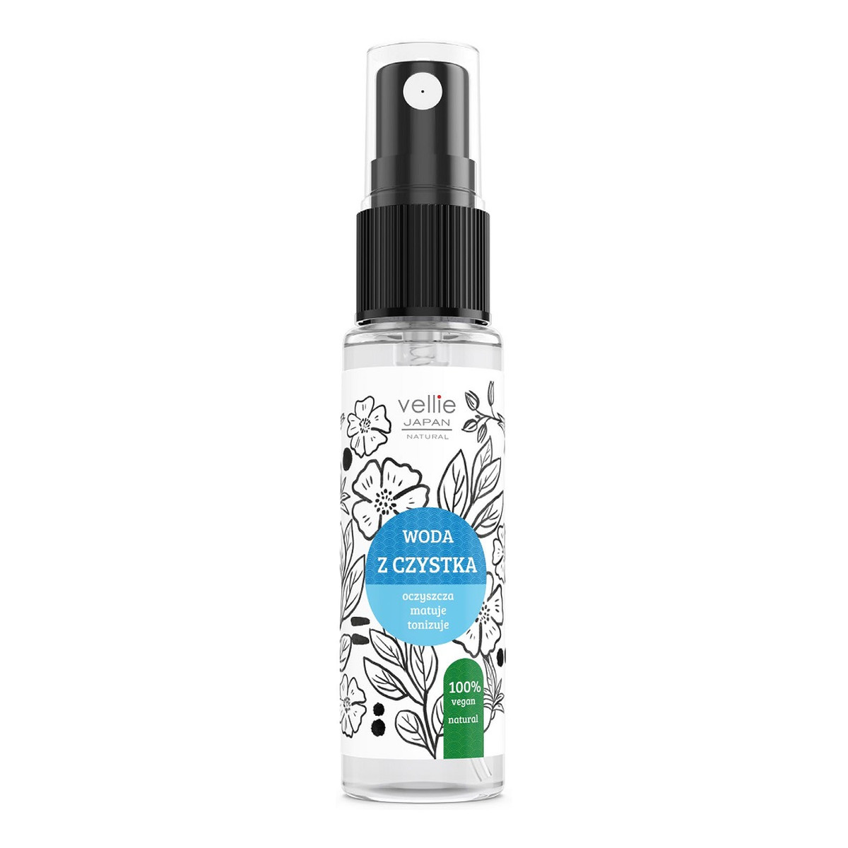 Vellie Japan Natural Mgiełka do twarzy woda z czystka 100ml