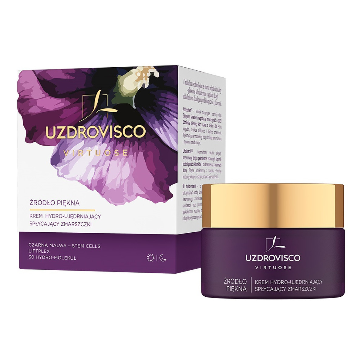 Uzdrovisco Virtuose Źródło Piękna Krem hydro-ujędrniający spłycający zmarszczki 50ml