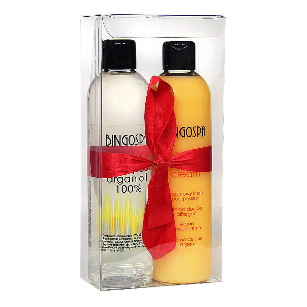 BINGOSPA Zestaw Arganowy Szał Arganowe Serum szamponowe + Krem pod prysznic