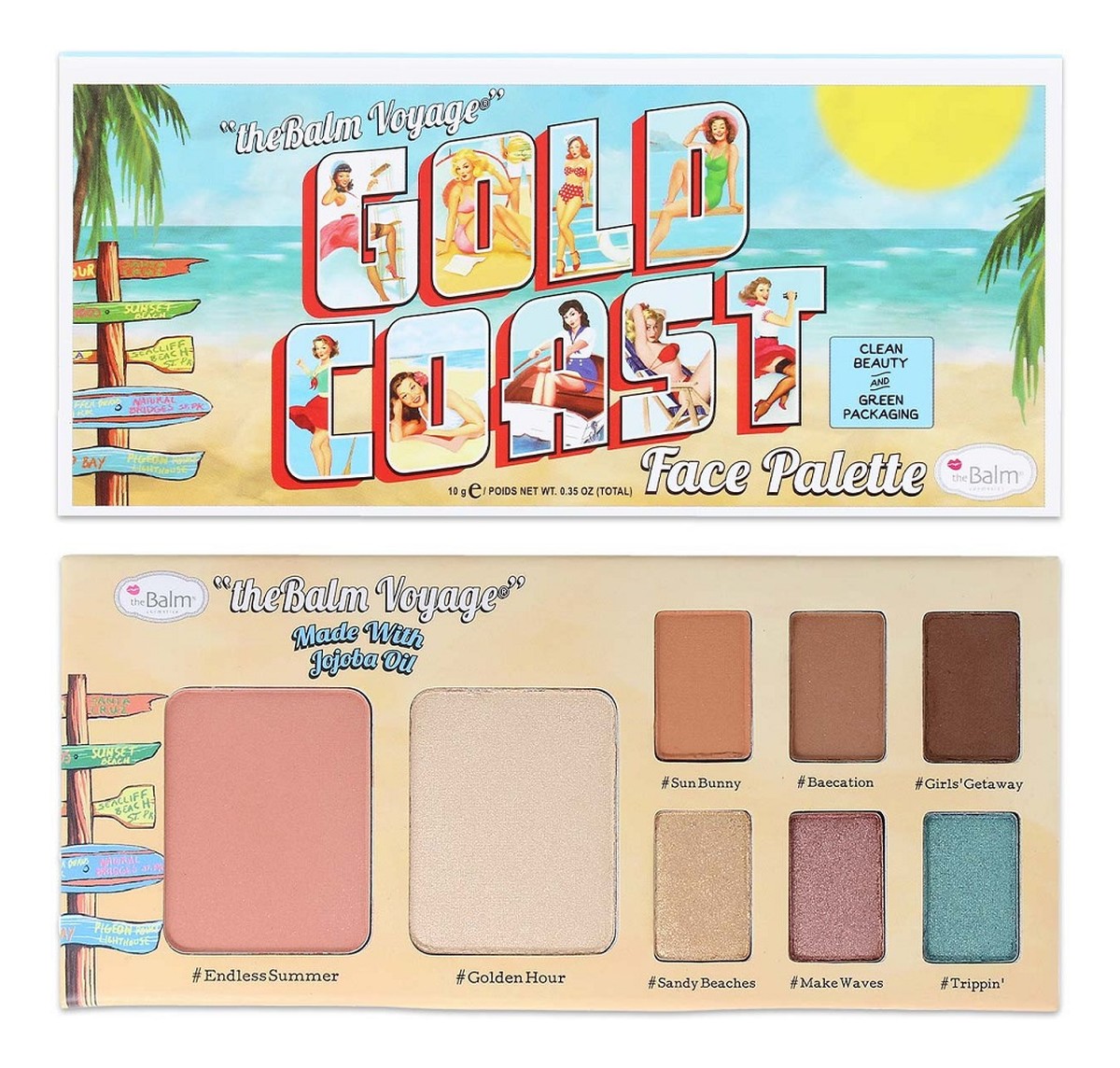 Gold coast face palette wielofunkcyjna paleta do makijażu