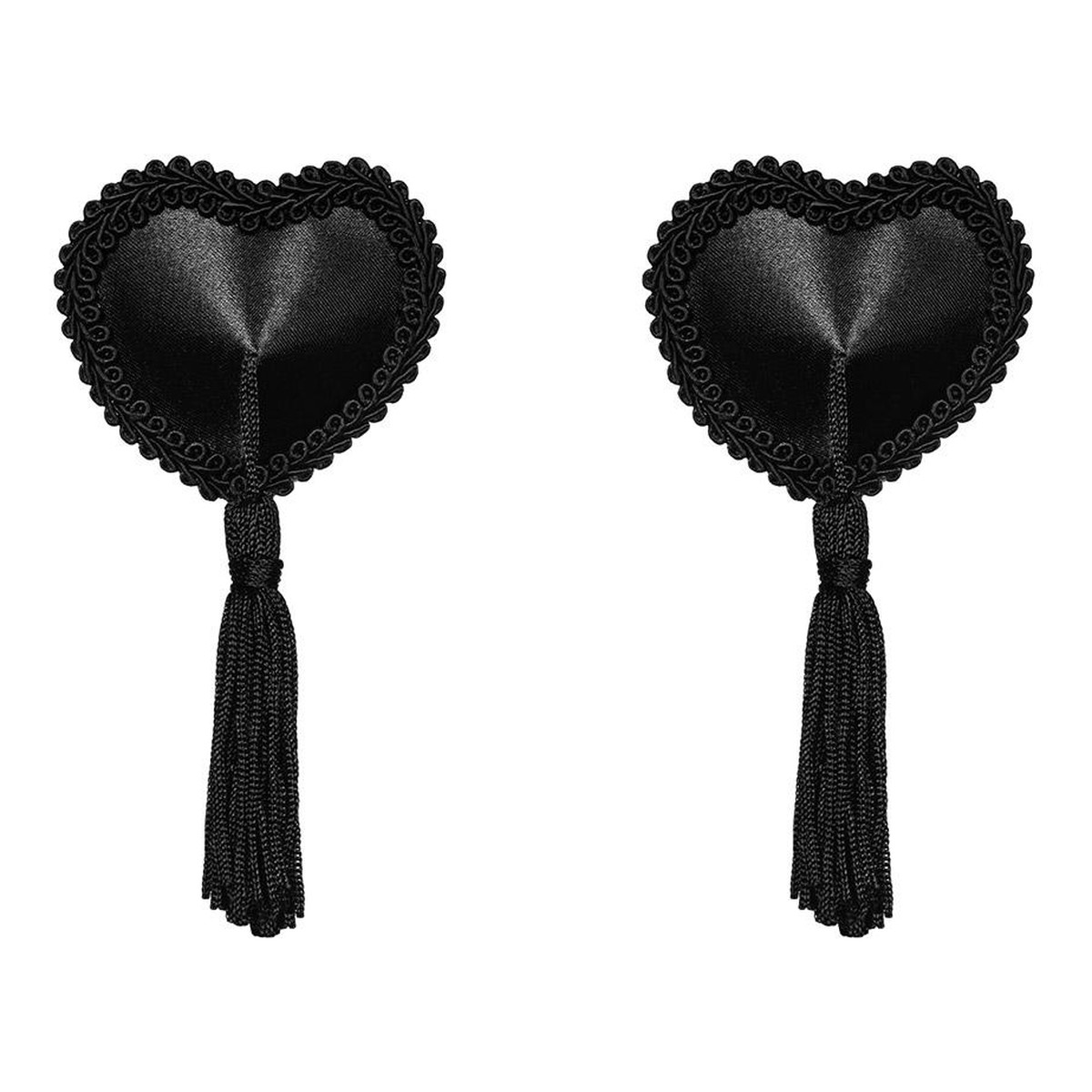 Obsessive Tassel Nipple Covers nasutniki Black 6cm