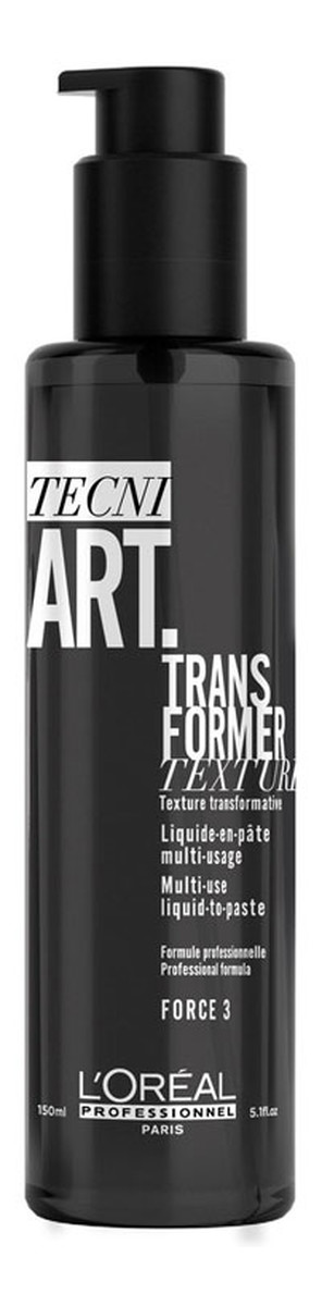 Trans Former Texture balsam zmieniający się w pastę dyscyplinującą i definiującą włosy Force 3