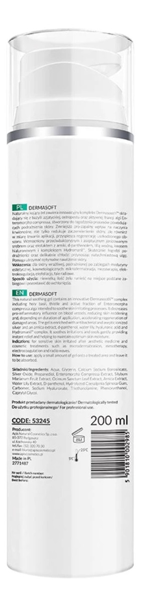 Żel intensywnie łagodzący po zabiegach cera wrażliwa