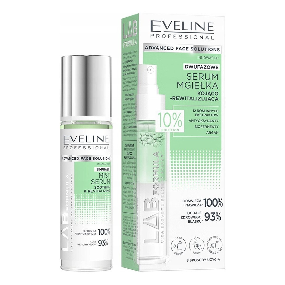 Eveline Professional Lab dwufazowe serum mgiełka kojąco rewitalizująca 30ml