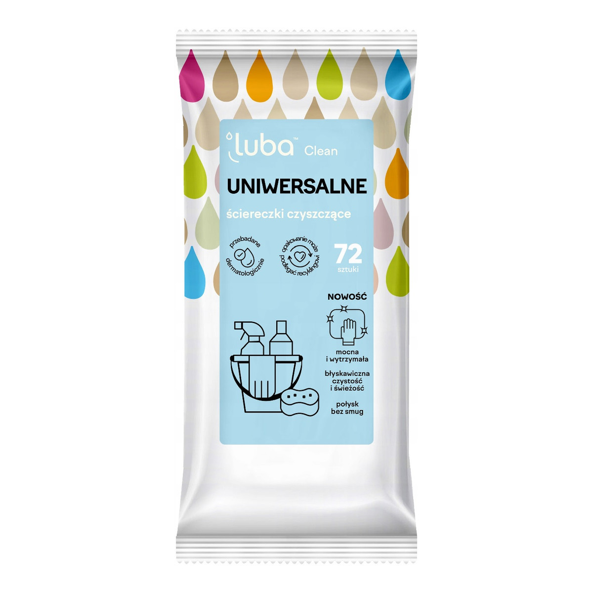 Luba Clean uniwersalne ściereczki czyszczące 72szt.