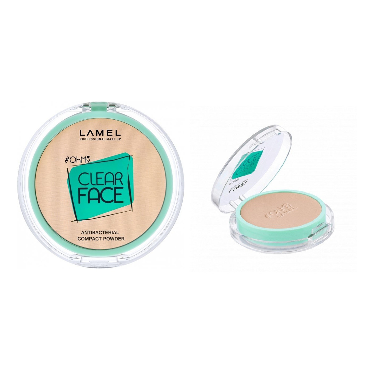 Lamel OhMy Clear Face Puder kompaktowy antybakteryjny 6g