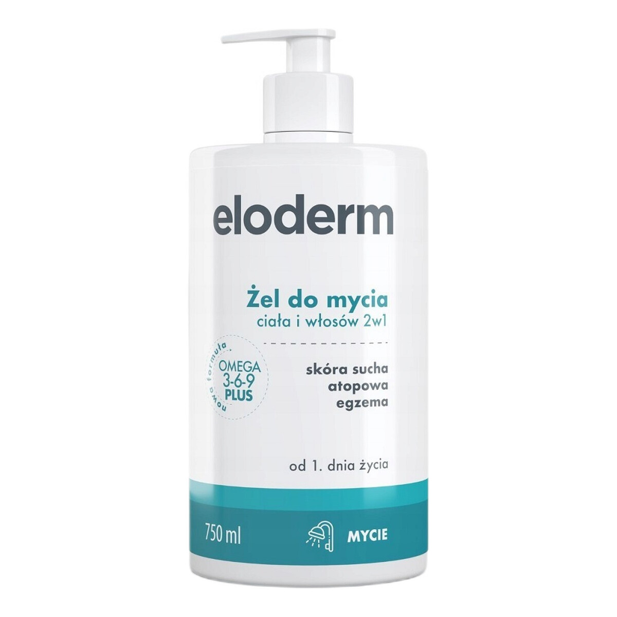 Eloderm Żel do mycia ciała i włosów 2w1 750ml