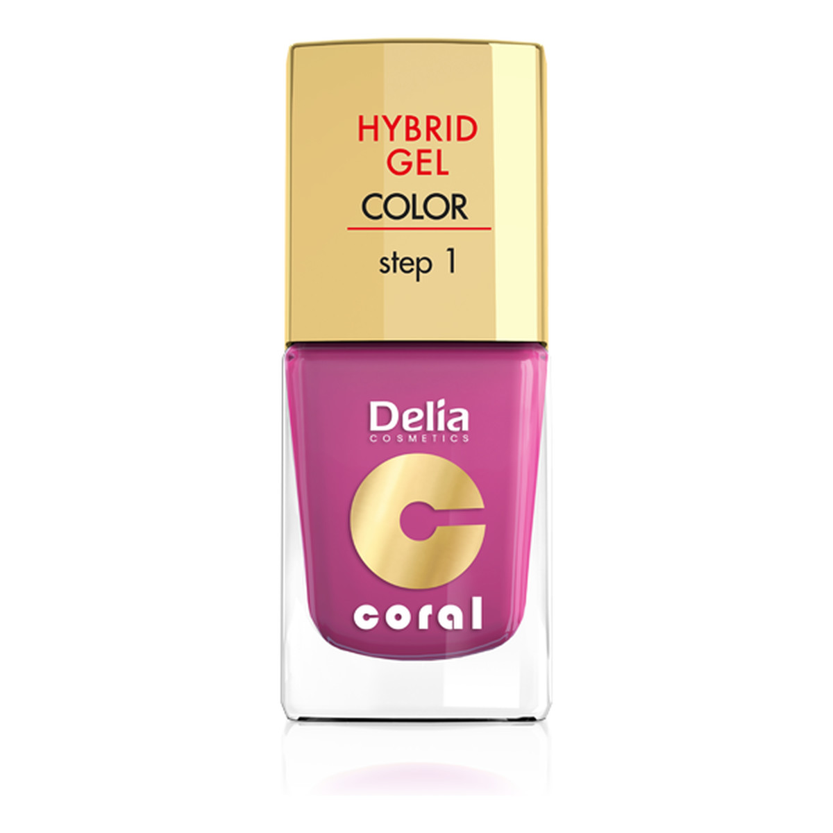 Delia Hybrid Gel Coral Lakier Do Paznokci 11ml