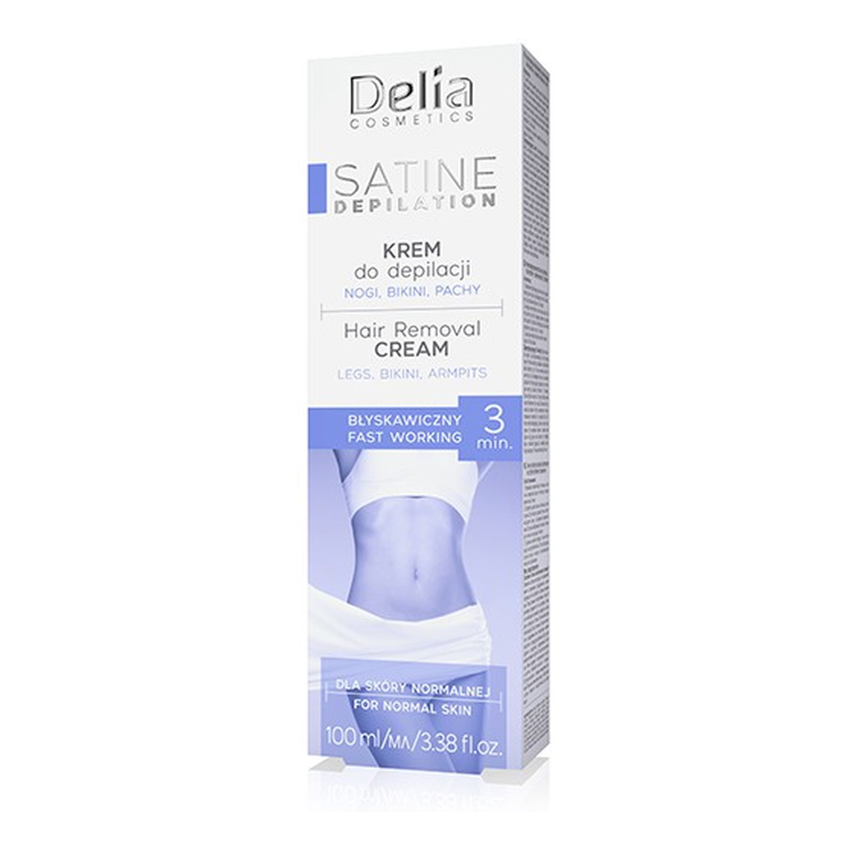 Delia Satine depilation błyskawiczny Krem do depilacji 3 minuty 100ml