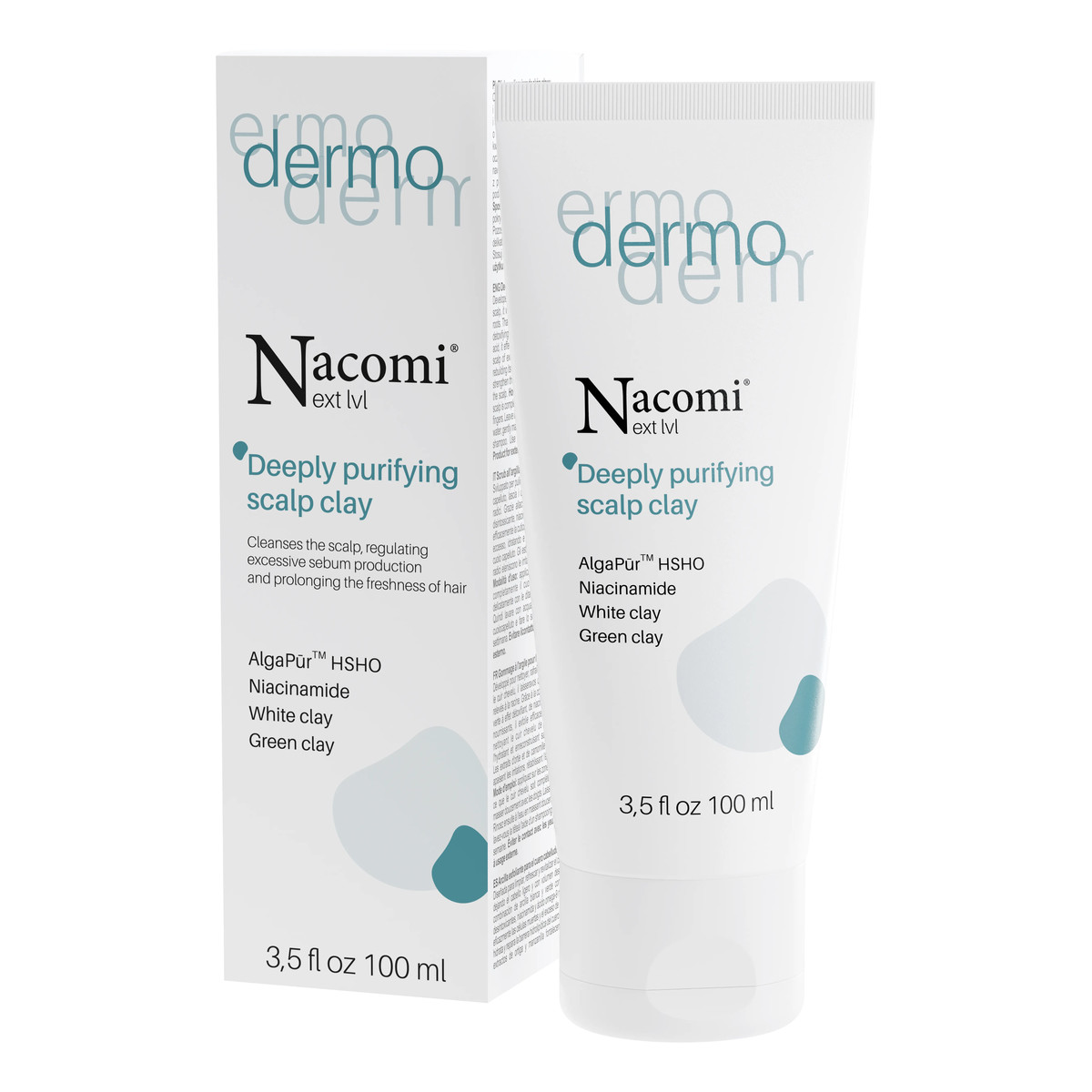 Nacomi Next Level Dermo Glinka peelingująca do skóry głowy 100ml