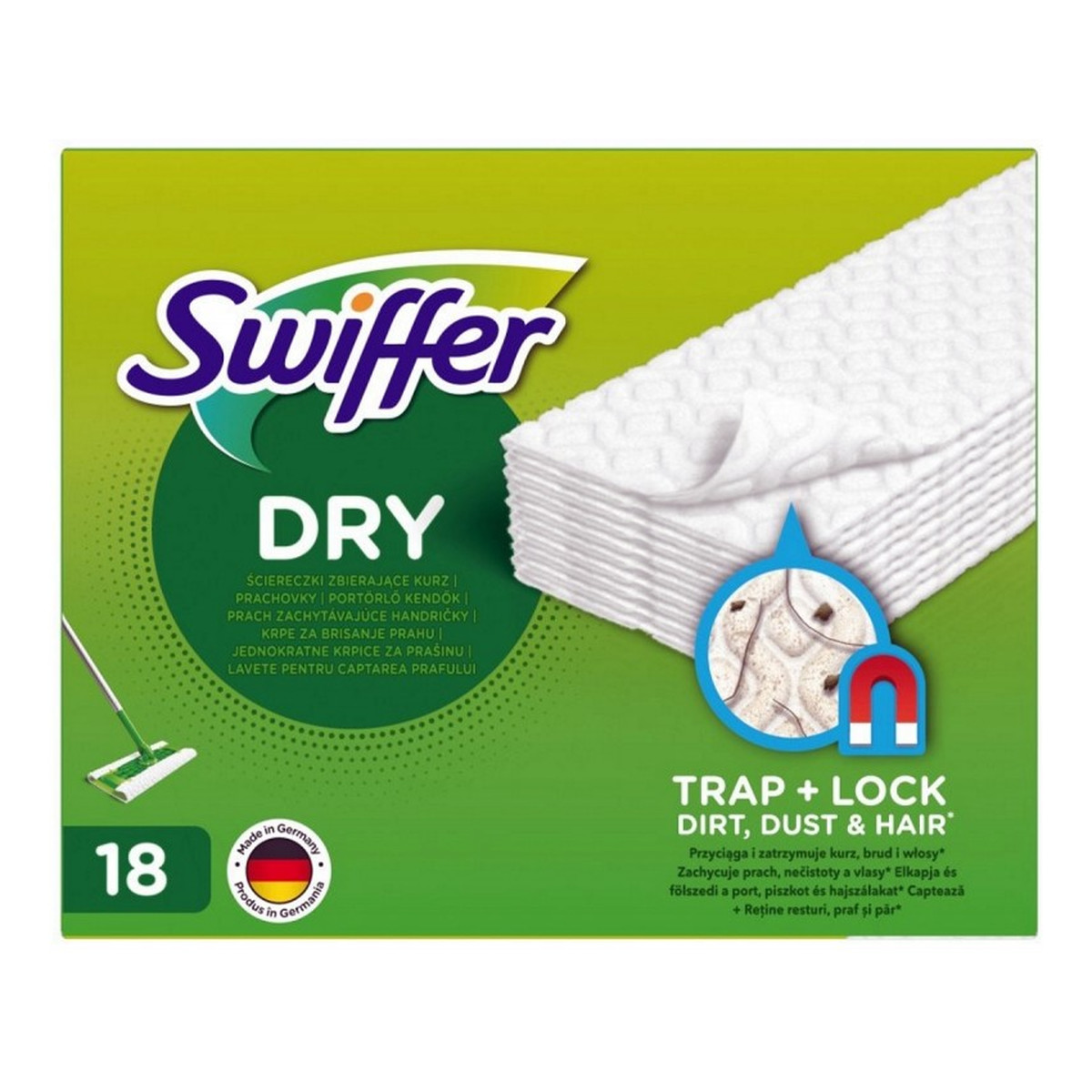 Swiffer Dry Suche ściereczki zbierające kurz 18szt.