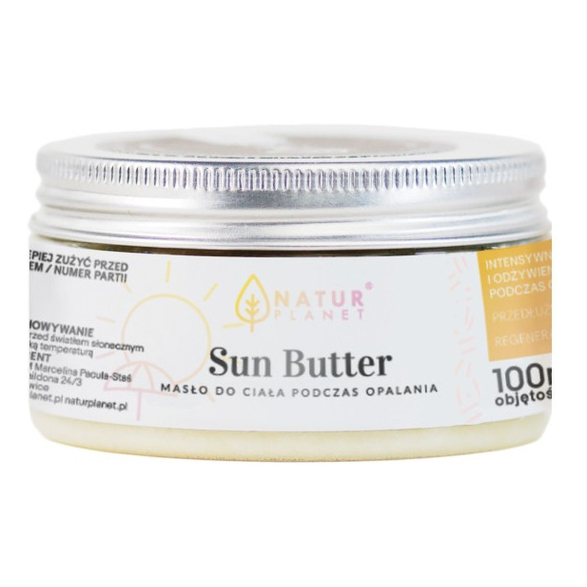 Natur Planet Sun Butter masło do ciała podczas opalania 100 ml 100ml