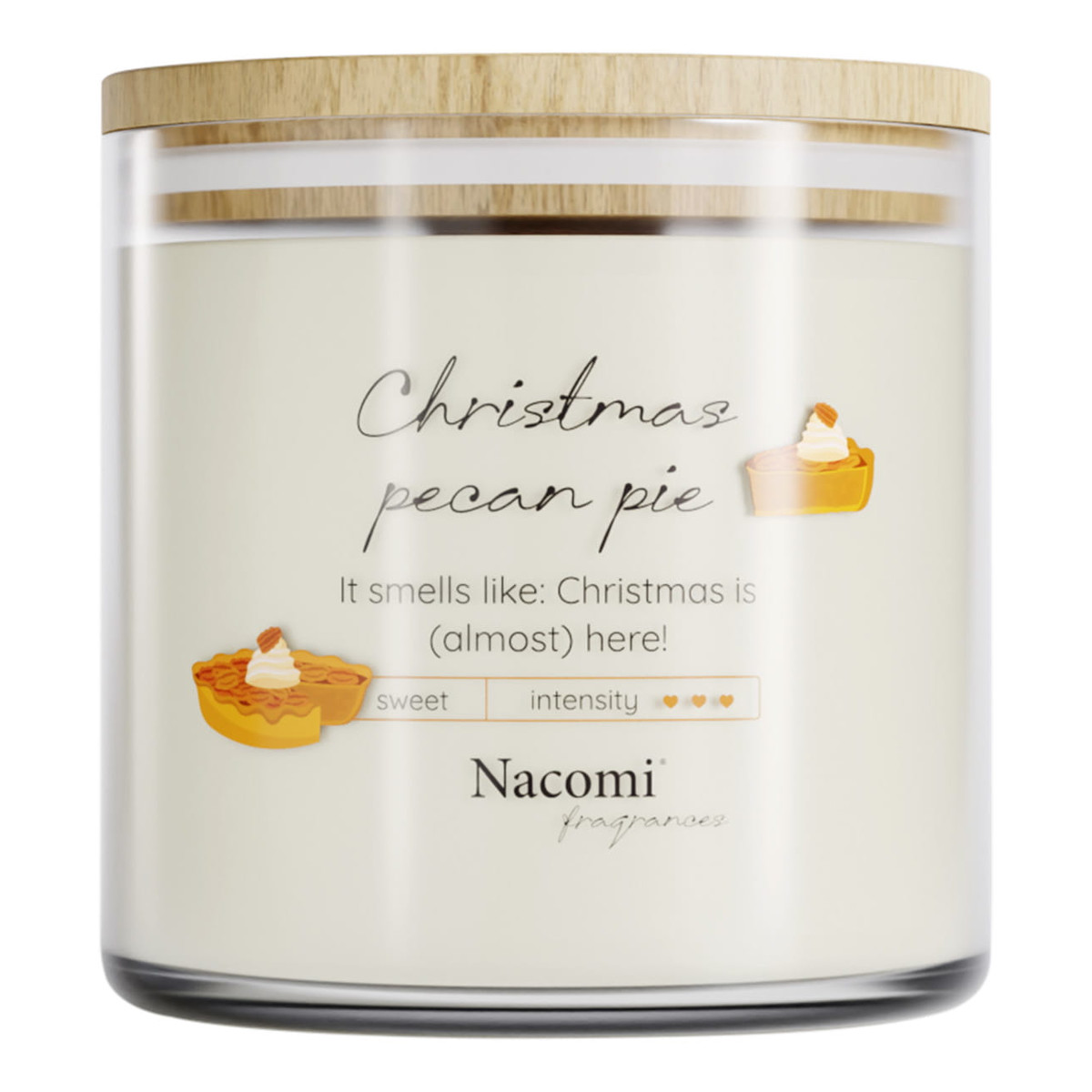 Nacomi Fragrances Świeca zapachowa sojowa - Christmas pecan pie 450g