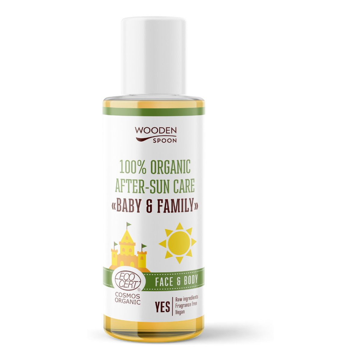 Wooden Spoon Baby & Family 100% Organic After-Sun Care Olejek po opalaniu naturalny 100ml