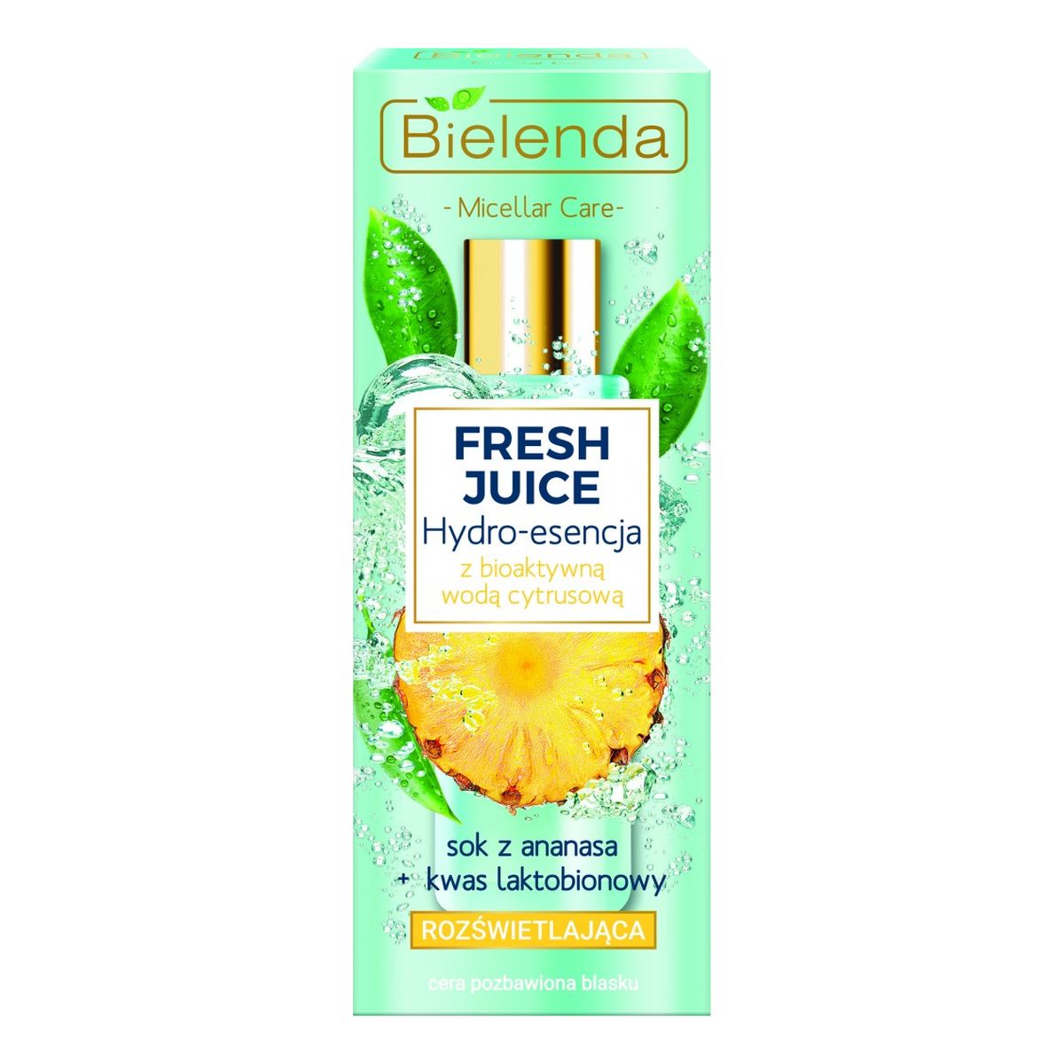 Bielenda Fresh Juice Rozświetlająca hydro-esencja do pielęgnacji twarzy Ananas 110ml
