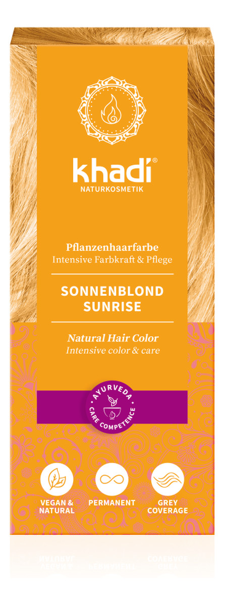 NATURALNA ZIOŁOWA FARBA DO WŁOSÓW Sunrise (Słoneczny Blond)