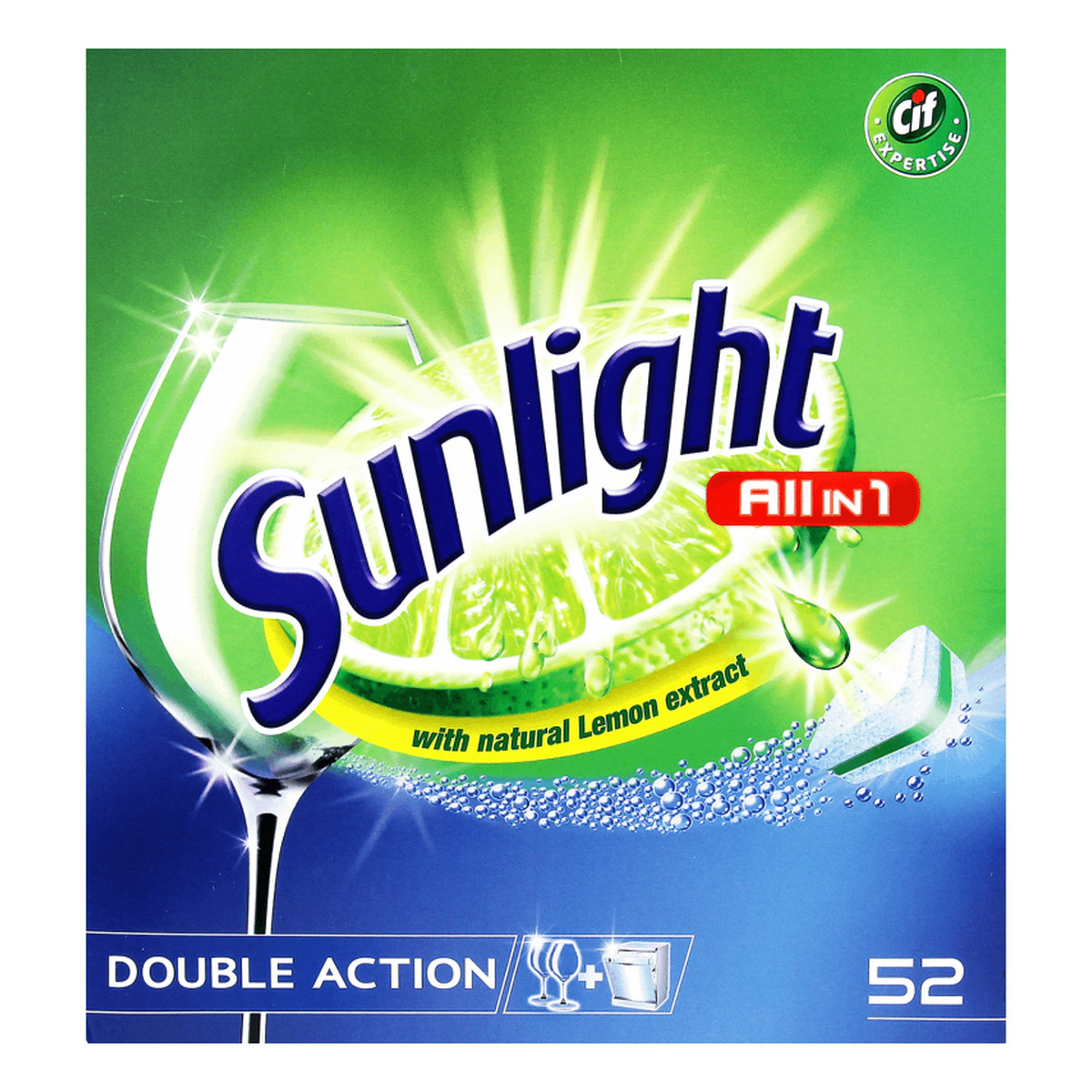 Sunlight All In 1 tabletki do mycia naczyń w zmywarkach 52szt