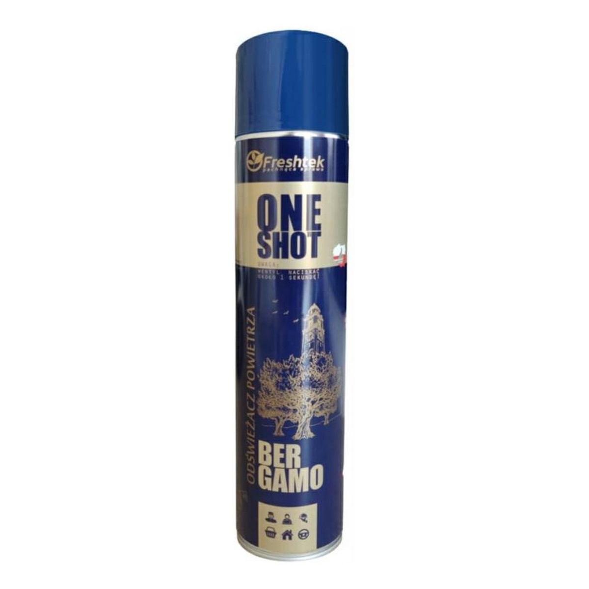Freshtek One Shot Odświeżacz powietrza Premium Bergamo 600ml