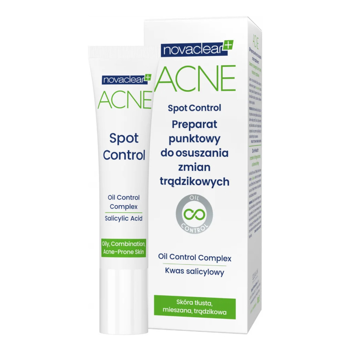 Novaclear Acne Preparat punktowy do osuszania zmian trądzikowych 10ml