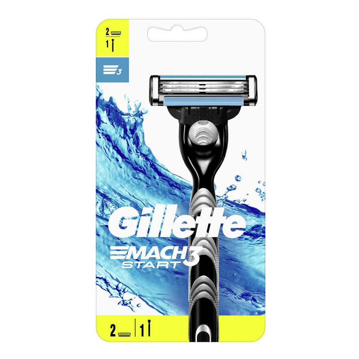 Gillette Mach3 start maszynka do golenia + wymienne ostrza 2szt.