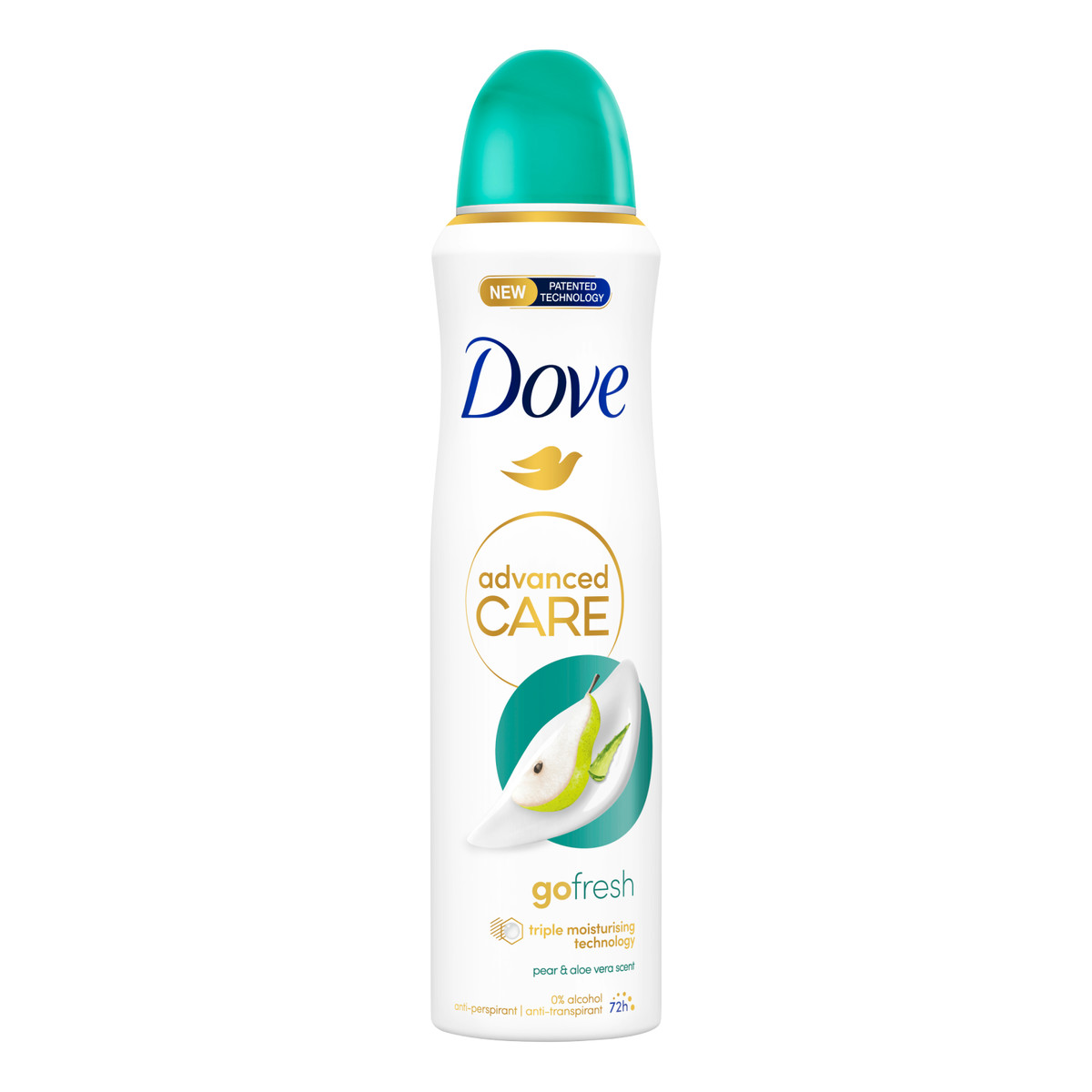 Dove Advanced Care Dezodorant damski spray Pear & Aloe Vera Scent 150ml