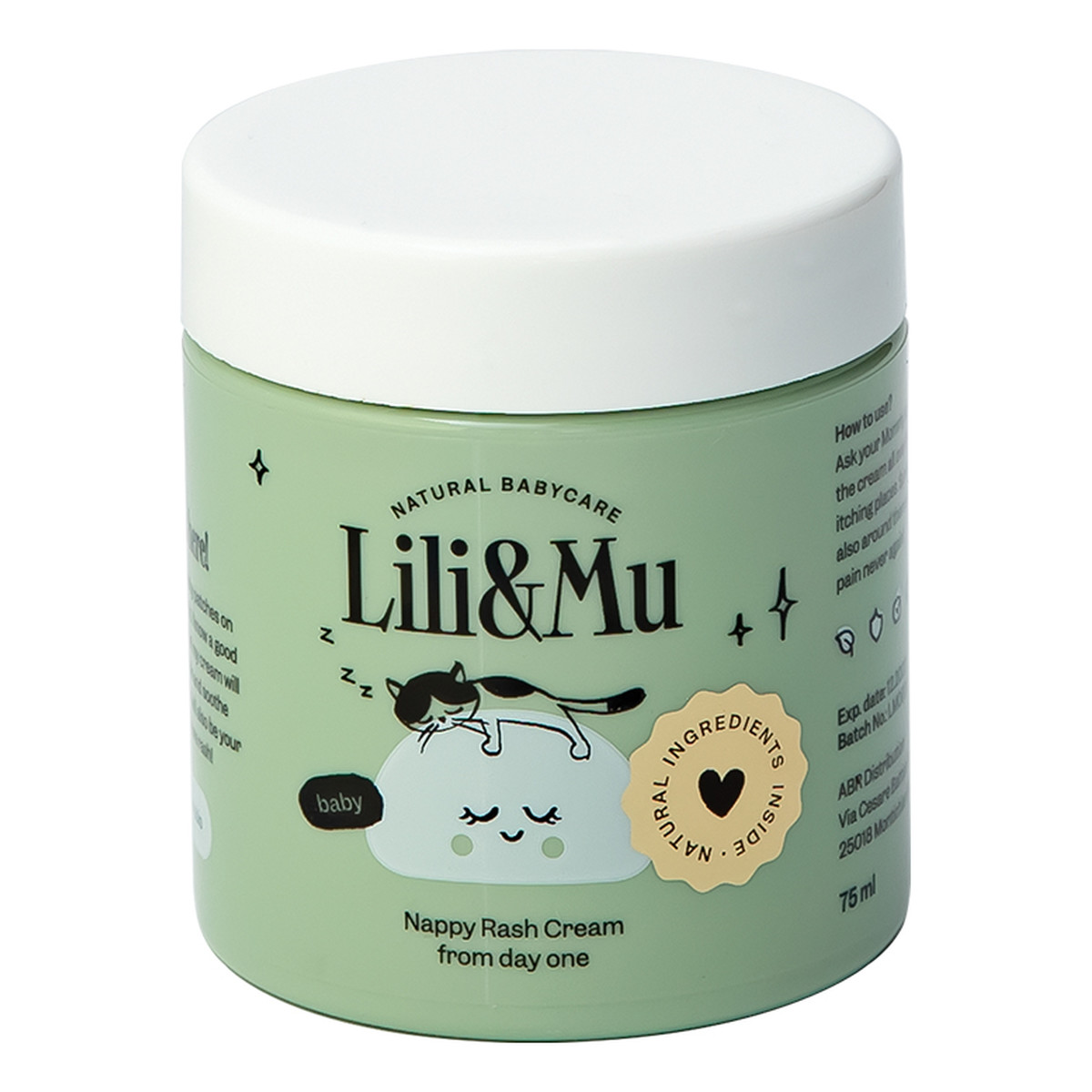 Lili&Mu Nappy Rash Cream krem na odparzenia dla dzieci i niemowląt 75ml