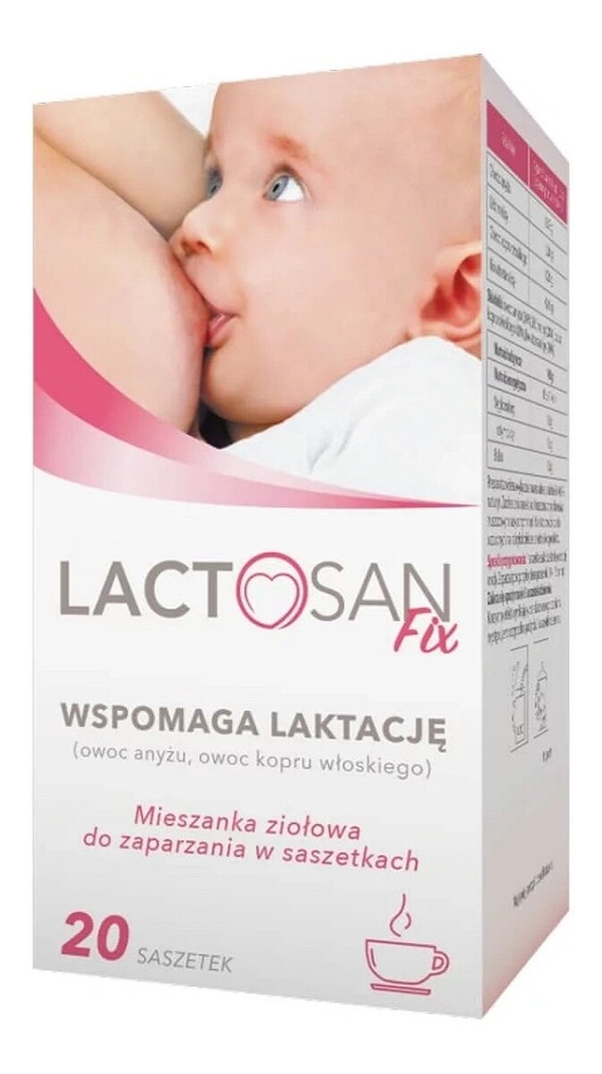 Fix mieszanka ziołowa wspomagająca laktację suplement diety 20 saszetek