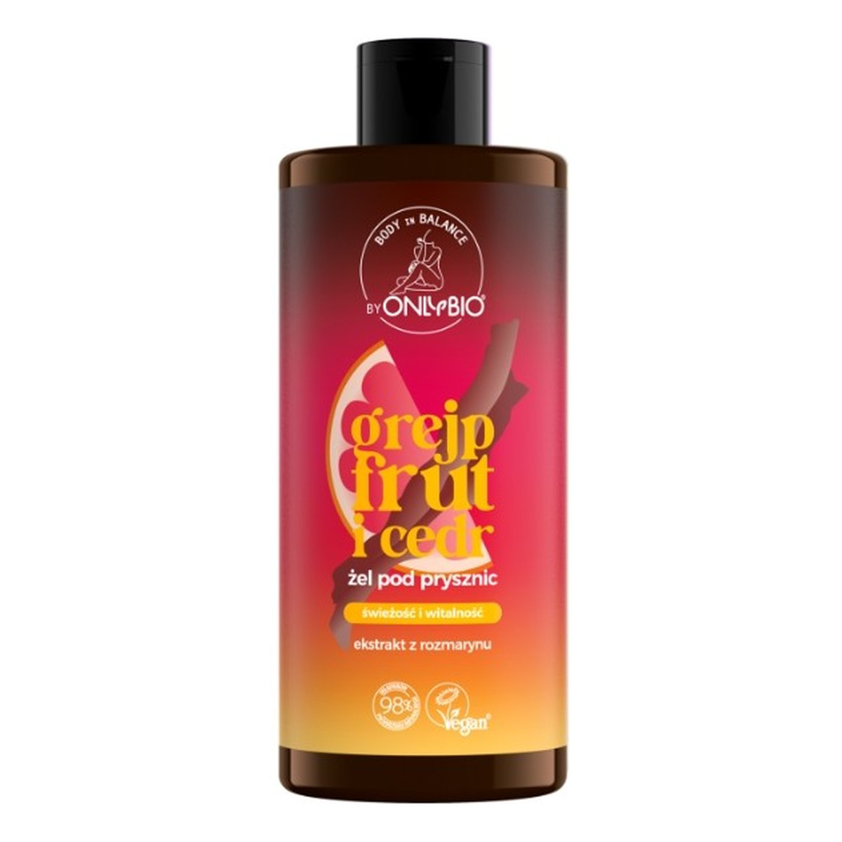 OnlyBio Body in Balance Żel pod prysznic Cedr i grejfrut 300ml