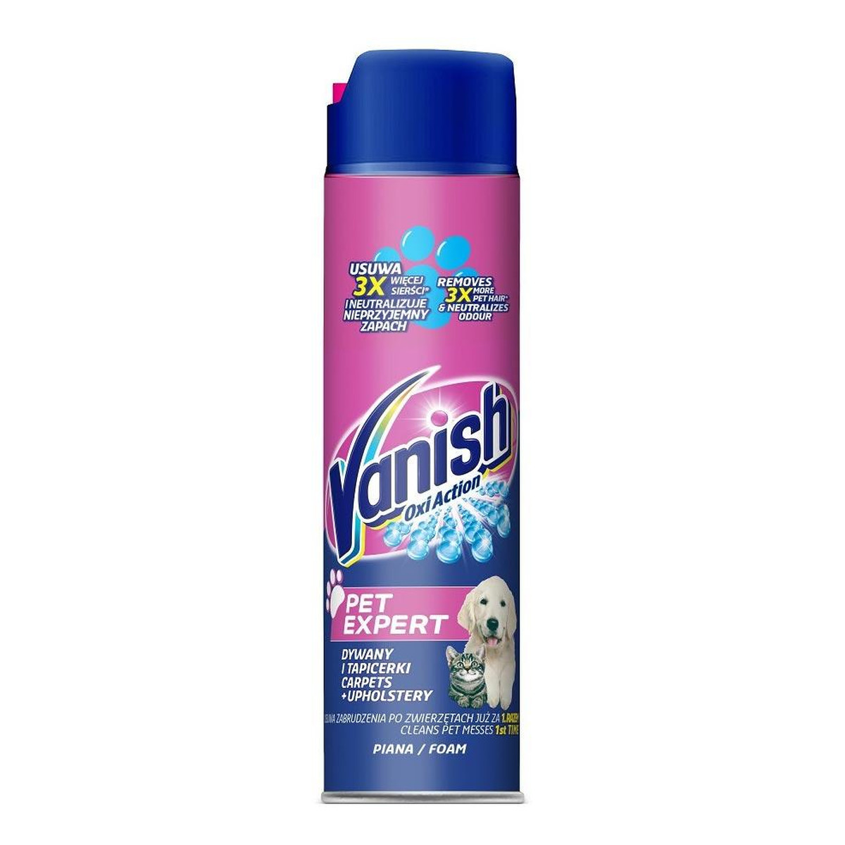 Vanish Oxi Action Pet Expert piana do dywanów i tapicerek 600ml