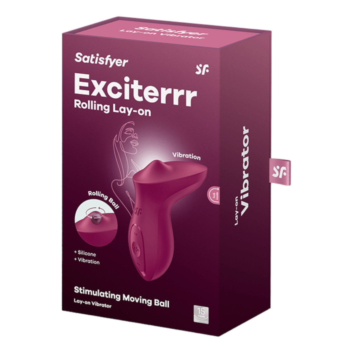 Satisfyer Exciterrr Obrotowy wibrator łechtaczkowy z koralikami Berry