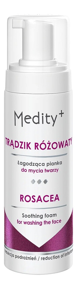 Trądzik różowaty łagodząca pianka do mycia twarzy