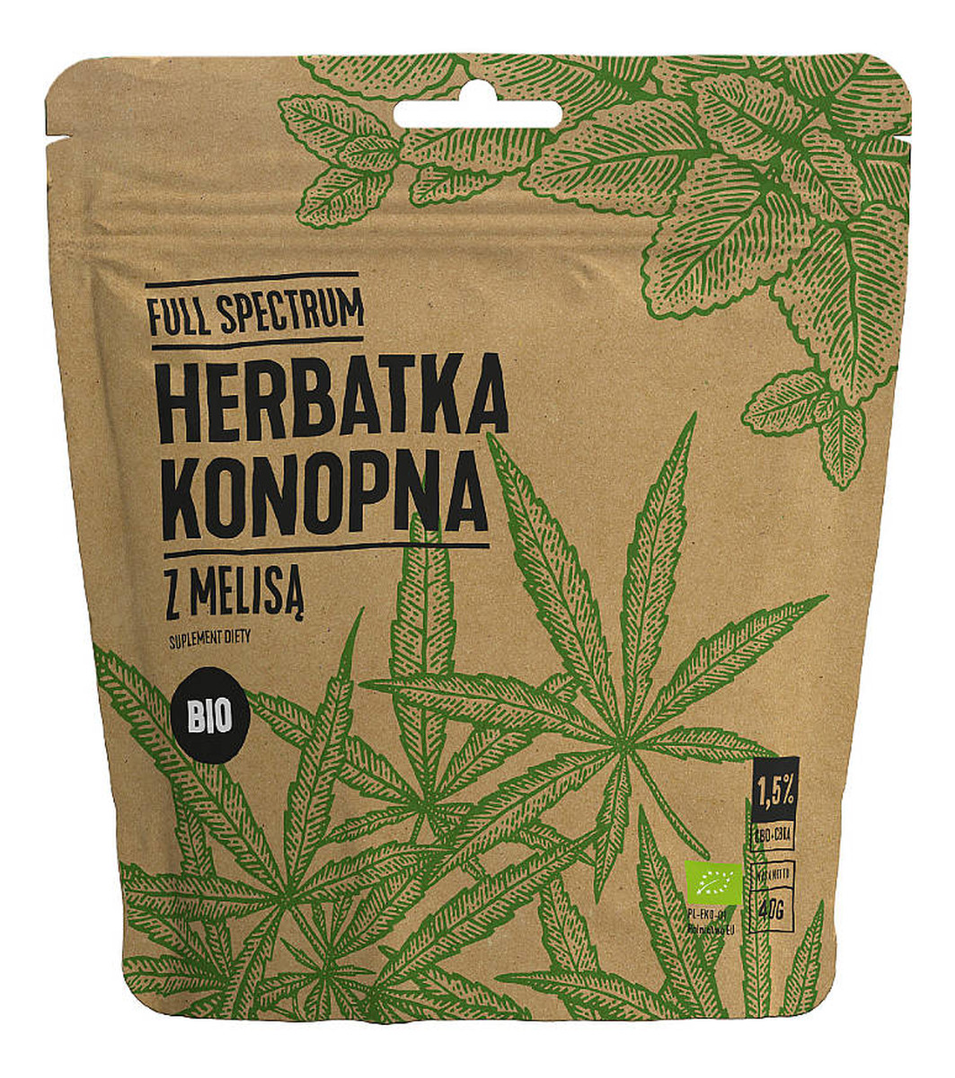 Herbatka konopna z melisą suplement diety