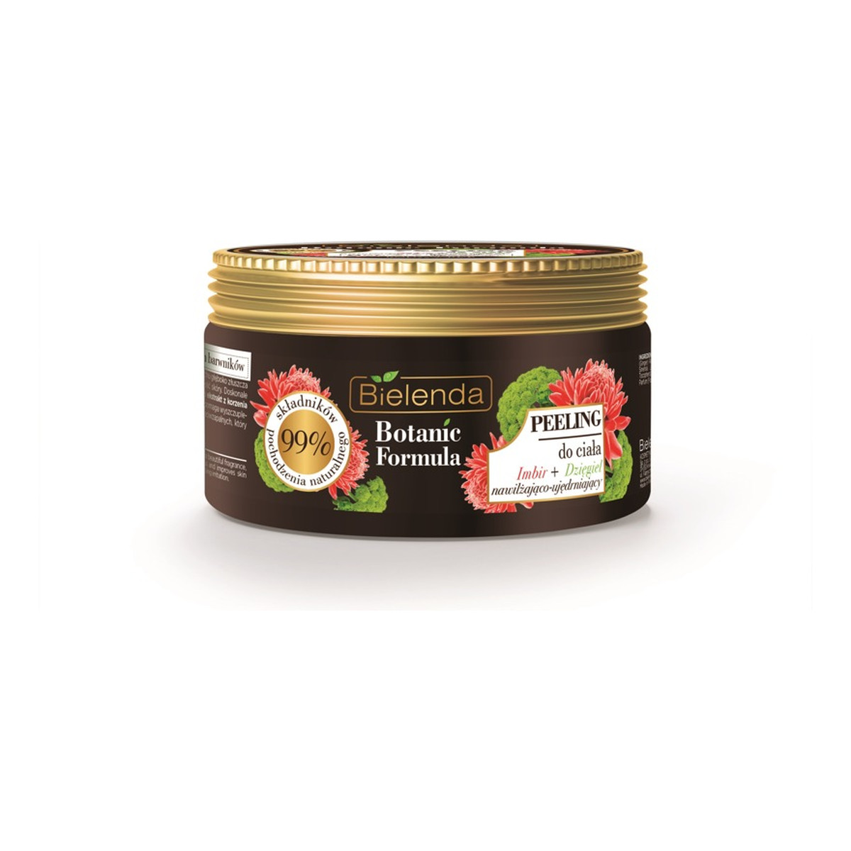 Bielenda Botanic Formula Nawilżająco-Ujędrniający Peeling do Ciała Imbir i Dzięgiel 350g