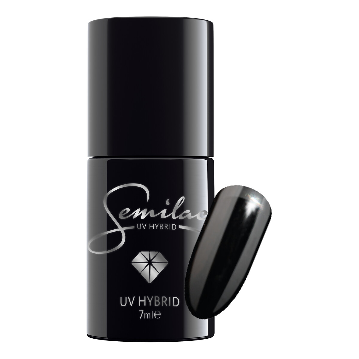 Semilac Black and White Lakier Hybrydowy Do Paznokci 7ml