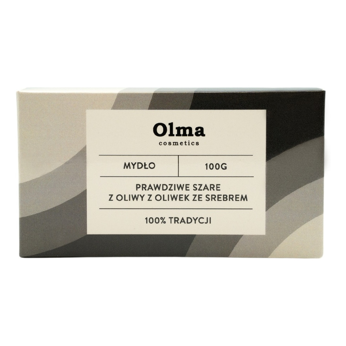 Olma Cosmetics Prawdziwe szare Mydło z oliwy z oliwek ze srebrem 100g