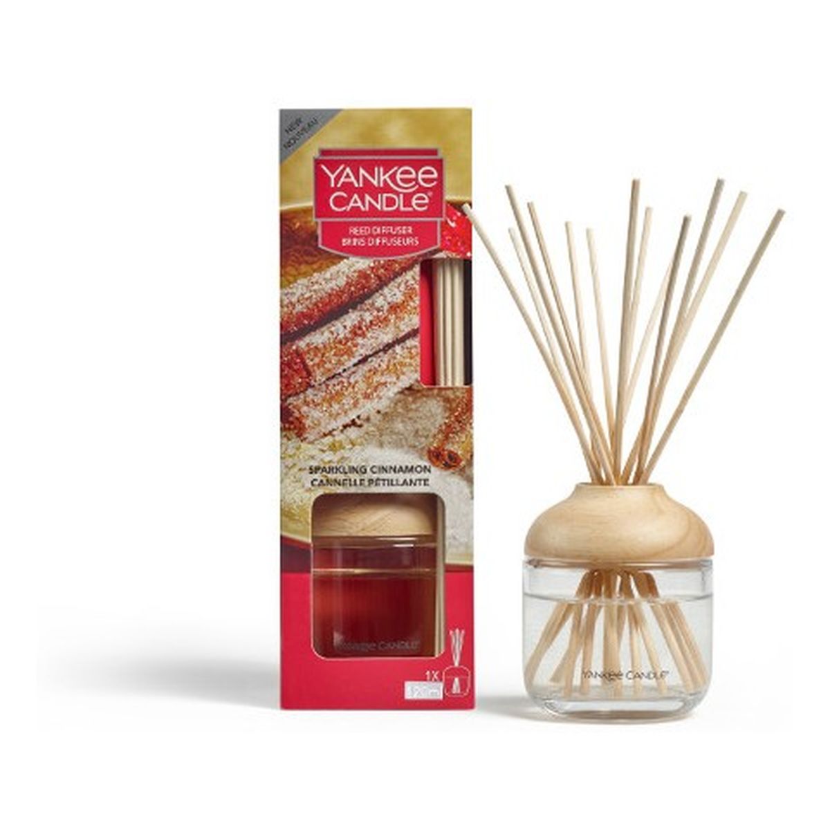Yankee Candle Reed Diffuser pałeczki zapachowe Sparkling Cinnamon 120ml
