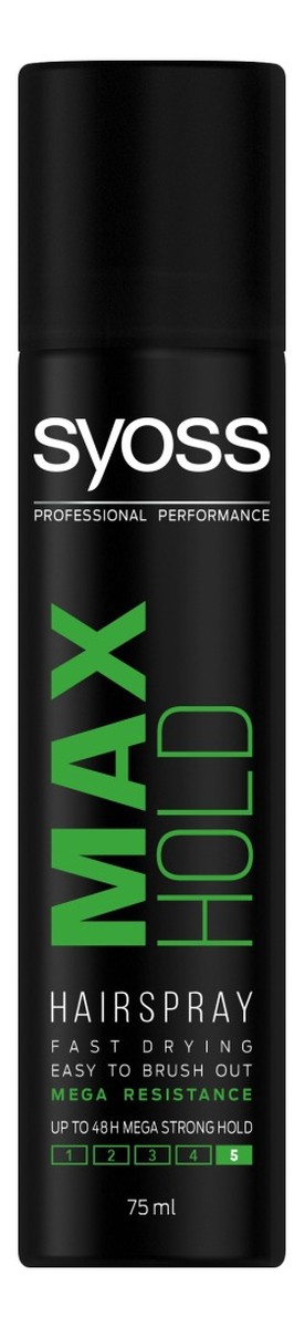 Max hold lakier do włosów odporny na warunki zewnętrzne megamocny