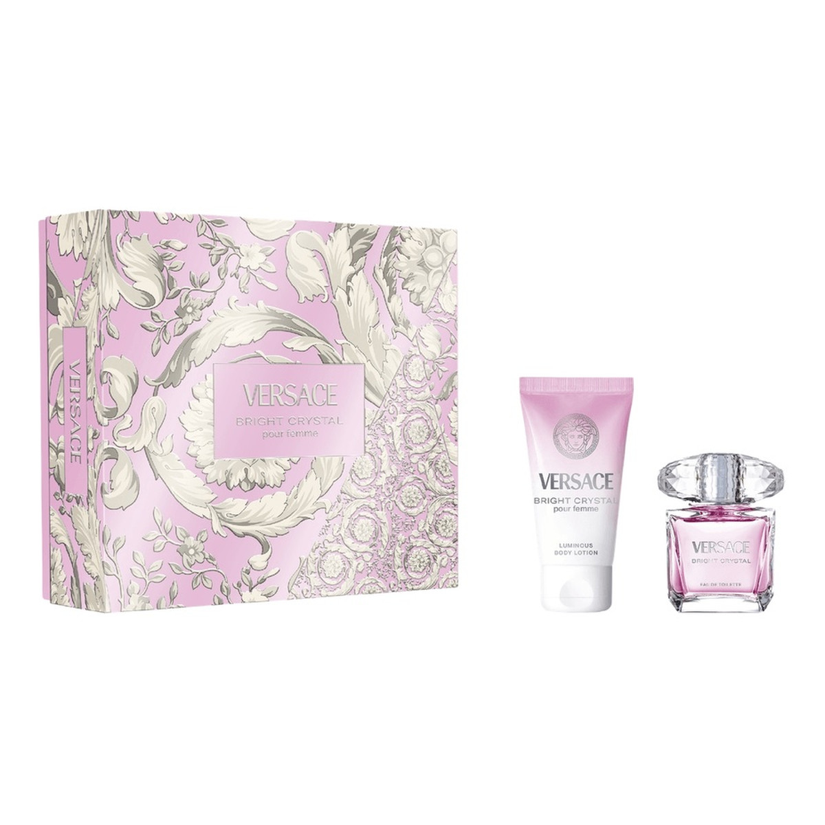 Versace Bright Crystal zestaw woda toaletowa spray 30ml + balsam do ciała 50ml