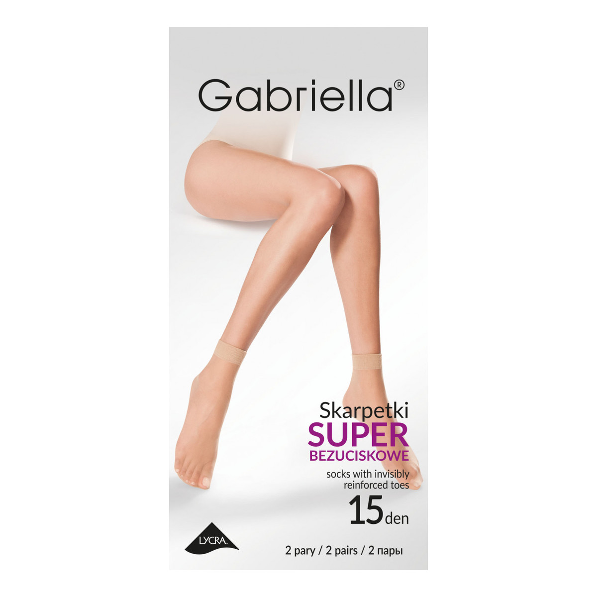 Gabriella Skarpetki damskie 15den 2 pary