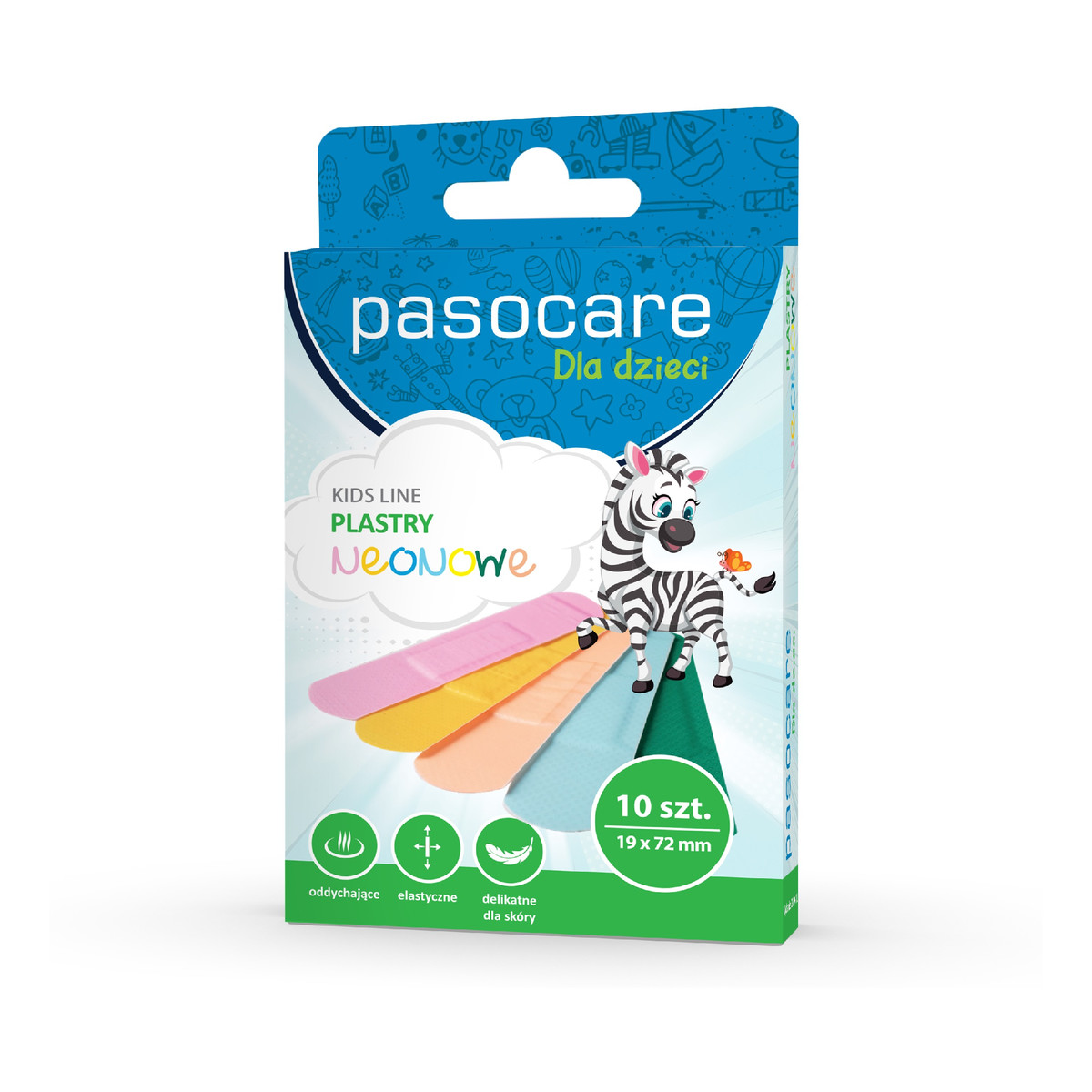 Pasocare Kids Plastry opatrunkowe 10 sztuk Line