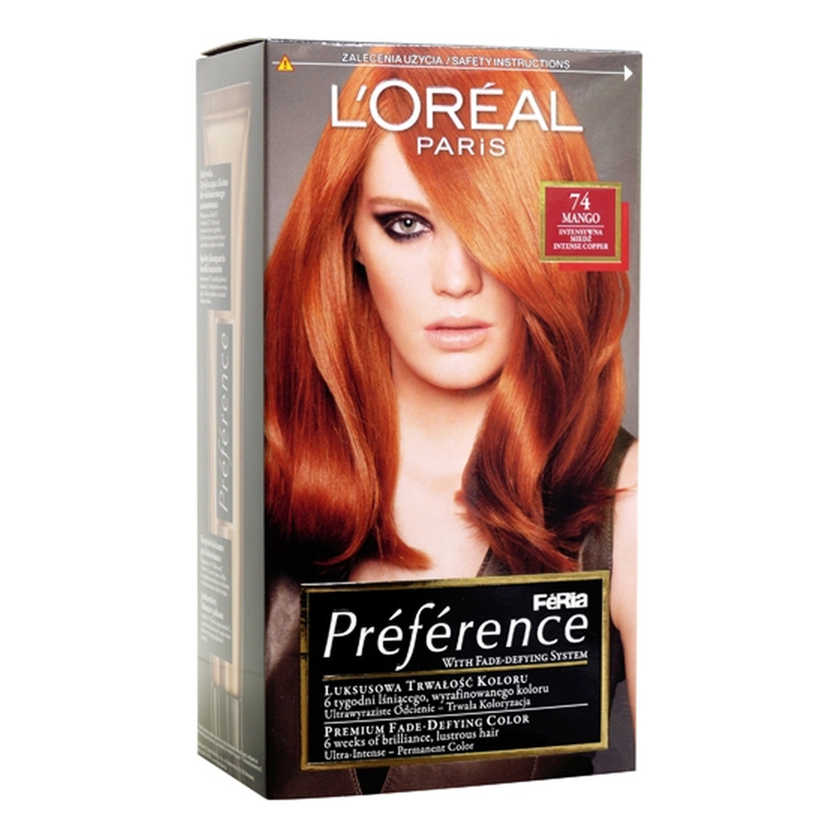 Loreal Feria Preference Farba Do Włosów Pure Paprika Bardzo Intensywna Miedź (78)