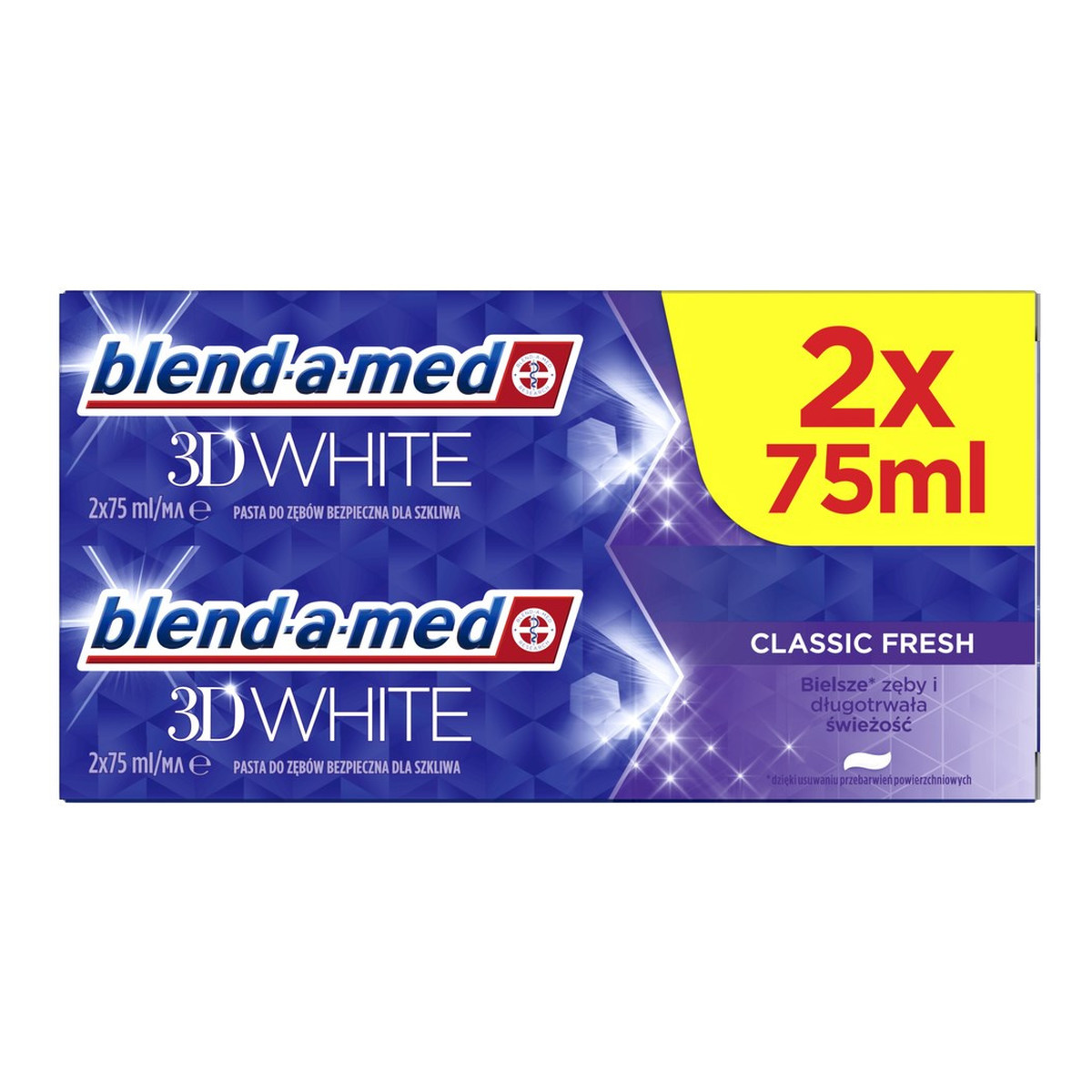 Blend-a-med Classic Fresh Pasta do zębów 3D 75mlx 2szt.