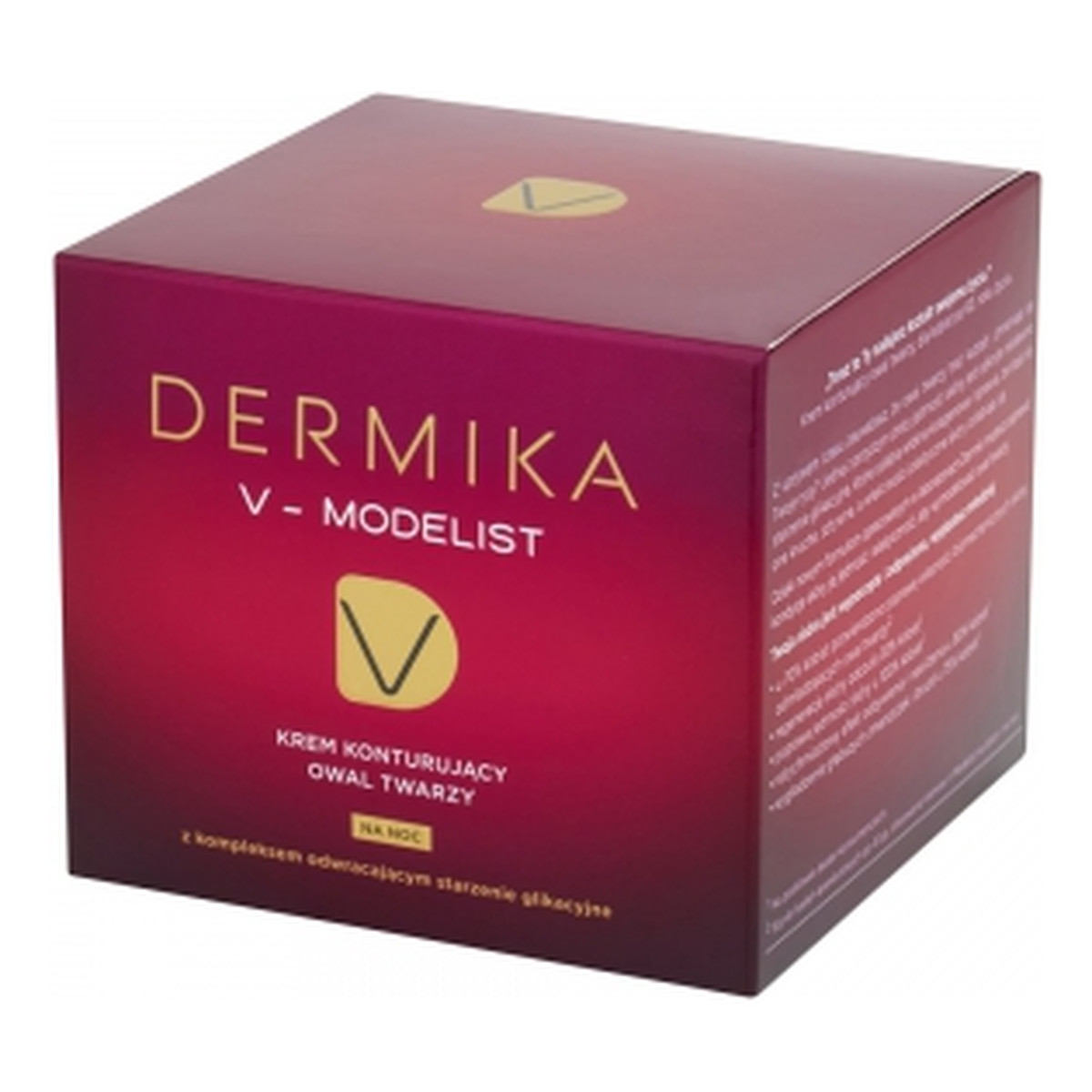 Dermika 60+ V-Modelist Krem Do Twarzy Konturujący Owal Na Noc 50ml