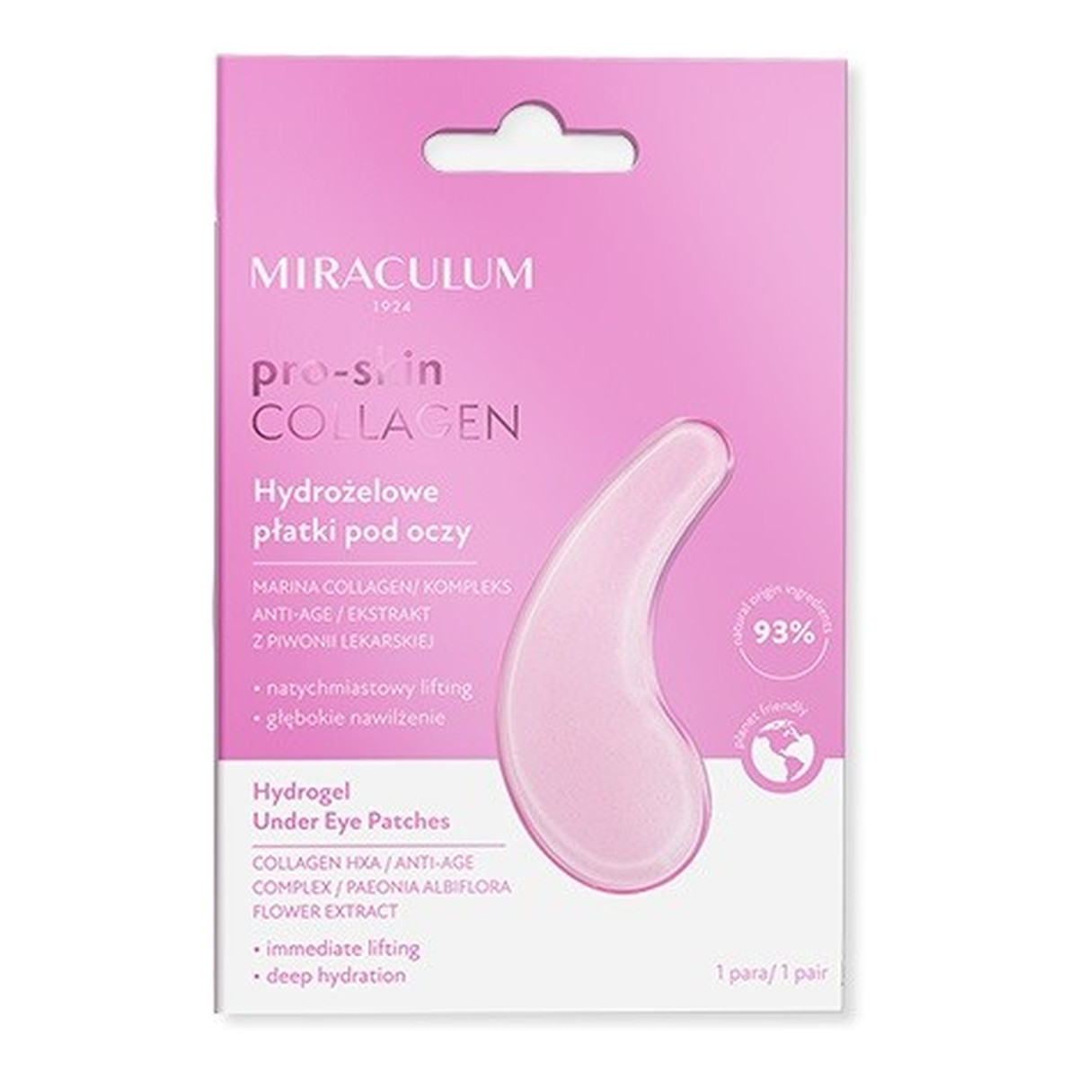 Miraculum Collagen Pro-Skin Hydrożelowe Płatki pod oczy 2szt